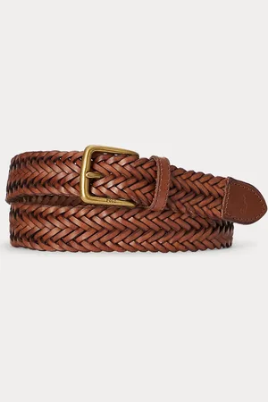 Ralph Lauren Gevlochten kalfsleren riem