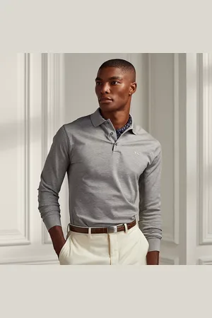 Ralph Lauren Piqué Polo-shirt met lange mouw