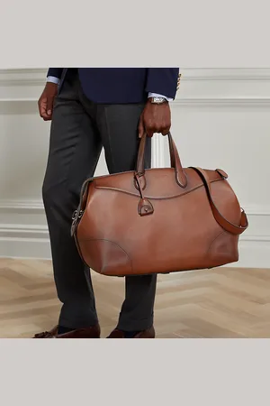 Ralph Lauren Voyager gepolijst kalfsleren reistas
