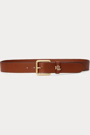 Ralph Lauren Leren riem met logo-houder