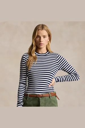Ralph Lauren Gestreepte geribbelde longsleeve