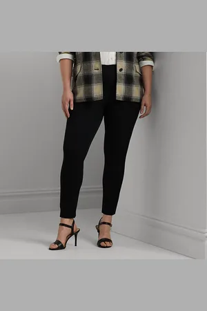 Ralph Lauren Plus Size - Skinny stretchkatoenen broek