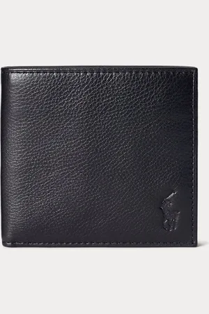 Ralph Lauren Gegranuleerd leren billfold portemonnee