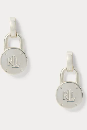 Ralph Lauren Echt zilveren oorhangers met hangslot