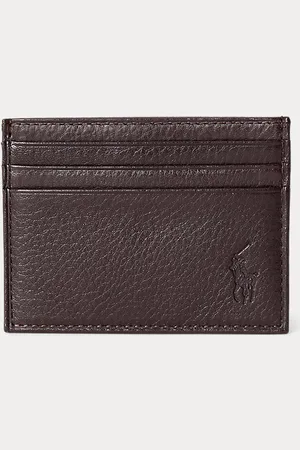 Ralph Lauren Gegranuleerd leren kaarthouder