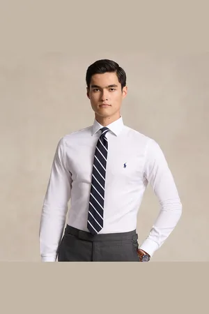 Ralph Lauren Regent slim fit overhemd met textuur