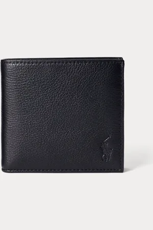 Ralph Lauren Gegranuleerd leren billfold portemonnee