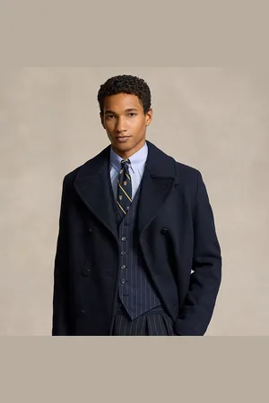 Ralph Lauren Melton Polo zeemansjas van wolmix