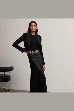Ralph Lauren Masina satijnen rok met stretch