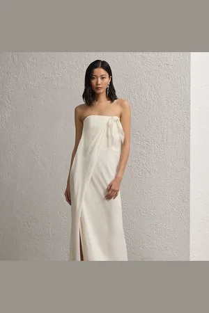 Ralph Lauren Brigitta linnen voile avondjurk