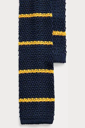 Ralph Lauren Gebreide zijden stropdas met strepen
