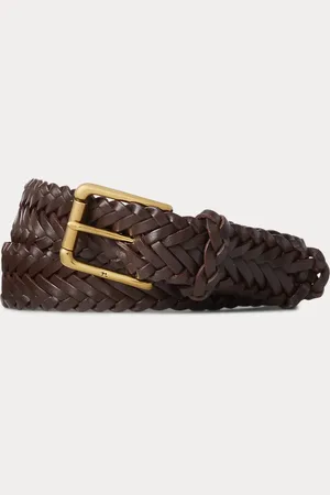 Ralph Lauren Sportsman gevlochten leren riem