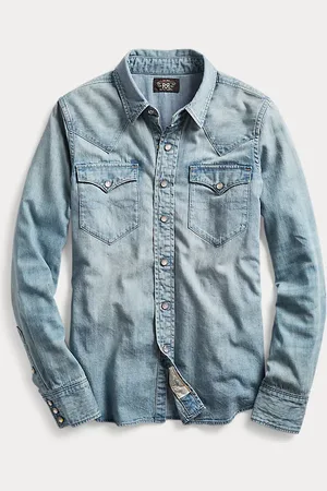 Ralph Lauren Indigo denim western overhemd