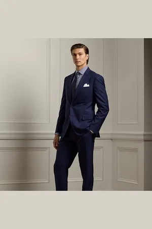 Ralph Lauren Gregory handgemaakt wollen serge kostuum