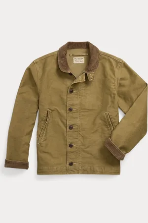 Ralph Lauren Katoenen zeemansjas met corduroy kraag