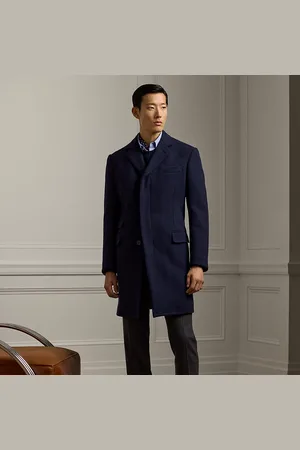 Ralph Lauren Kent handgemaakte overjas van wolmix