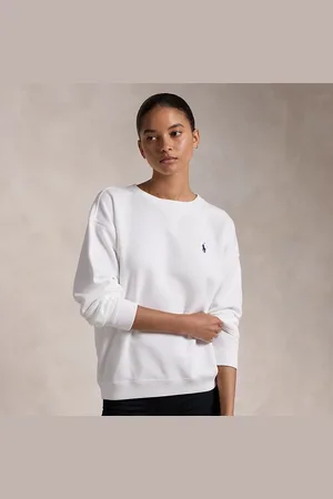 Ralph Lauren Lichtgewicht fleece trui met ronde hals