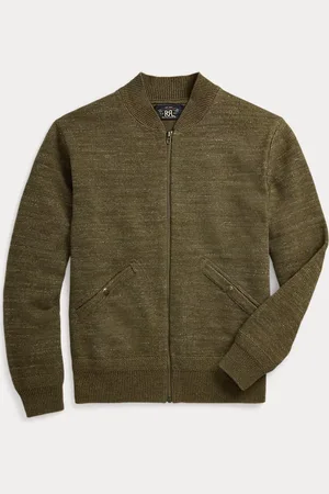 Ralph Lauren Katoen-wollen trui met volledige rits