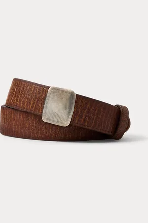 Ralph Lauren Leren riem met schuifgesp