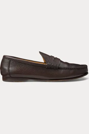 Ralph Lauren Chalmers leren penny loafer