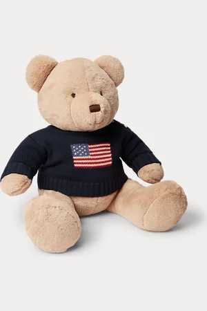 Ralph Lauren Grote Polo Bear in trui met vlag