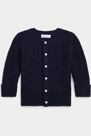 Ralph Lauren Kabelgebreid kasjmier vest