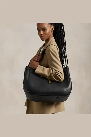 Ralph Lauren Grote leren Polo ID draagtas