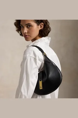 Ralph Lauren Kleine leren Polo ID Shoulder tas