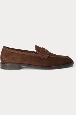 Ralph Lauren Bolden kalfssuède penny loafer