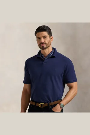 Ralph Lauren Grotere Maten - Mesh Polo-shirt met stretch