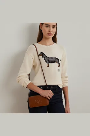 Ralph Lauren Witley medium leren crossbodyportemonnee