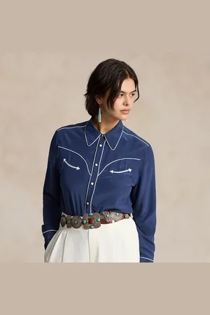 Ralph Lauren Zijden PRL x Naiomi Glasses westernshirt