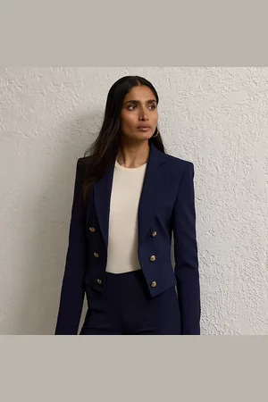 Ralph Lauren Spencer wollen crêpe smokingjasje