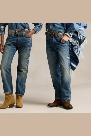 Ralph Lauren Geborduurde PRL x Naiomi Glasses jeans