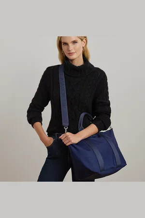 Ralph Lauren Stevie extra grote nylon tas met rits