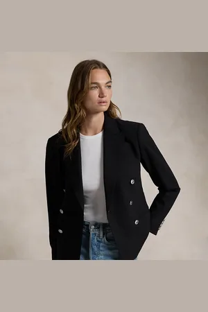 Ralph Lauren Double-breasted stretch wollen blazer