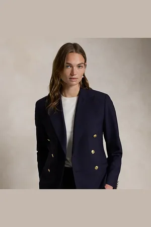 Ralph Lauren Double-breasted stretch wollen blazer