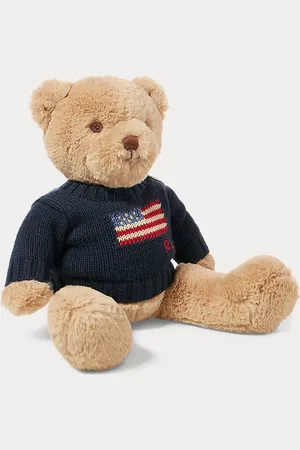 Ralph Lauren Kleine Polo Bear in trui met vlag