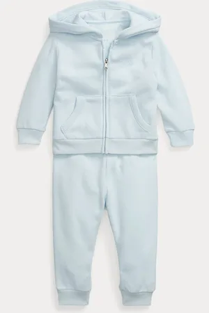 Ralph Lauren Set van fleece hoodie met rits en broek