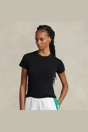 Ralph Lauren Slim fit geribbeld katoenen T-shirt
