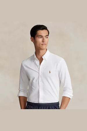Ralph Lauren Gebreid Oxford overhemd
