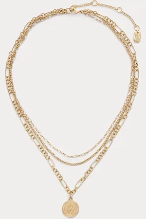 Ralph Lauren Gelaagde goudkleurige ketting met hanger