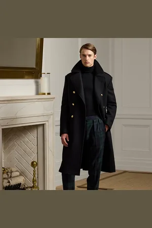 Ralph Lauren Handgemaakte wollen kasjmier overjas