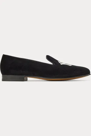 Ralph Lauren Fluwelen Ralph Lauren Lauren Yankees pantoffel