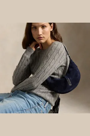 Ralph Lauren Mini suède Polo ID Shoulder tas