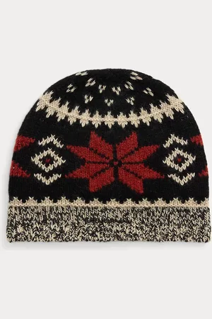 Ralph Lauren Beanie van wolmix met sneeuwvlokmotief