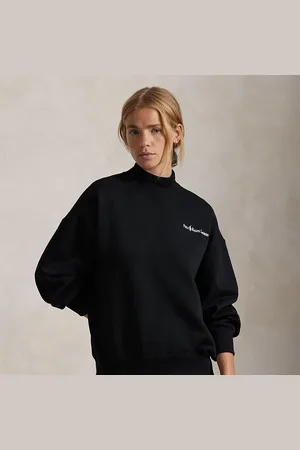 Ralph Lauren Fleece met opstaande boord en logo