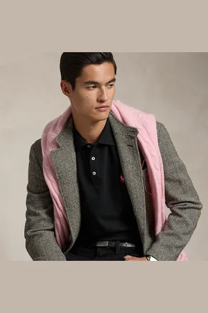 Ralph Lauren Pink Pony mesh Polo-shirt met stretch