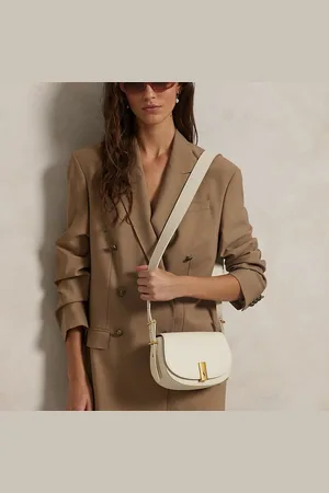 Ralph Lauren Leren Polo ID Saddle tas