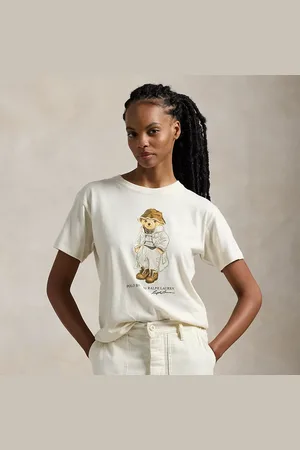 Ralph Lauren Katoenen jersey T-shirt met Polo Bear